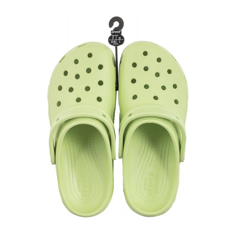 Crocs Classic Platform Clog W Celery 206750-335 (CR211-b) Women's Shoes/Flip Flops