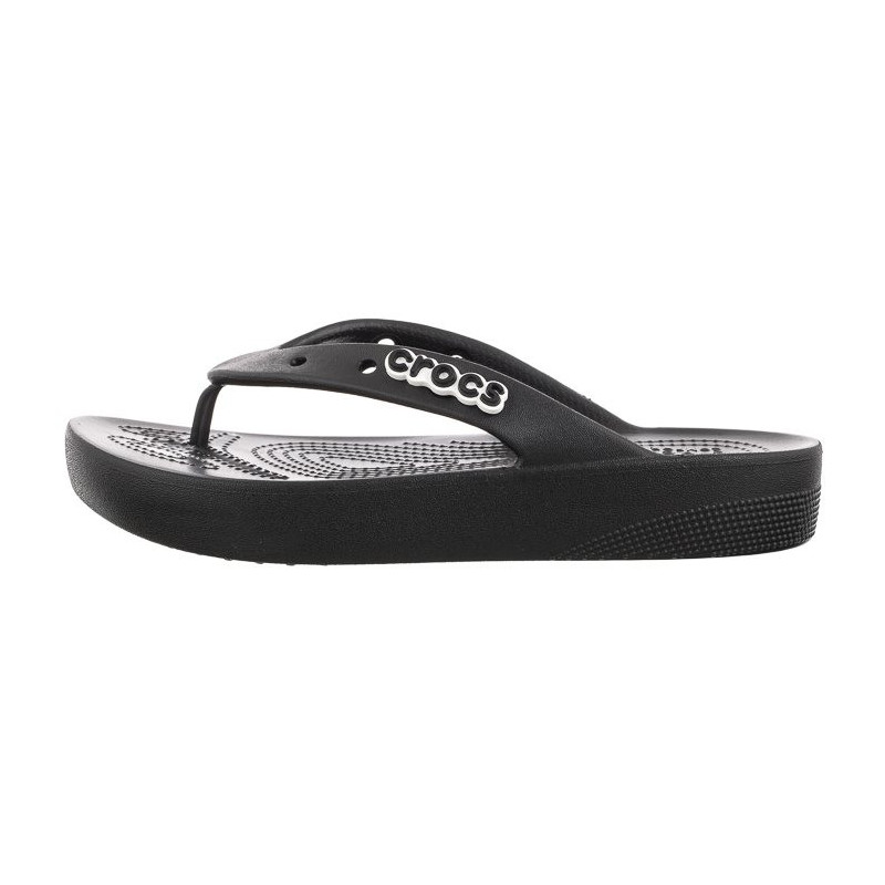 Crocs Classic Platform Flip W Black 207714-001 (CR238-a) apavi