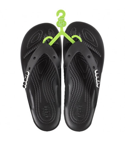 Crocs Classic Platform Flip W Black 207714-001 (CR238-a) flip flops