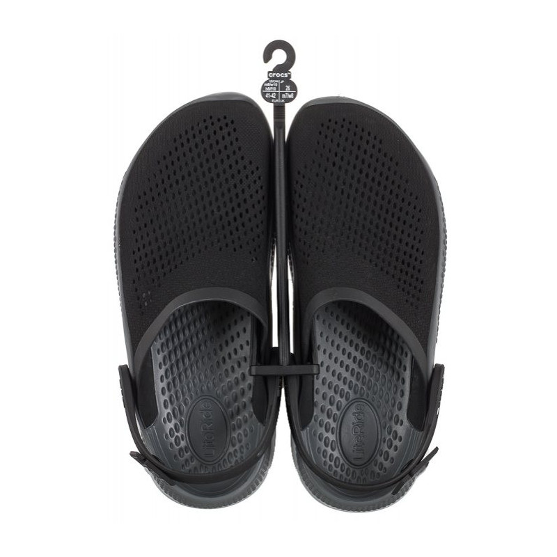 Crocs Literide 360 Clog Black/Slate Grey 206708-0DD (CR253-a) Sieviešu apavi/Flip Flops