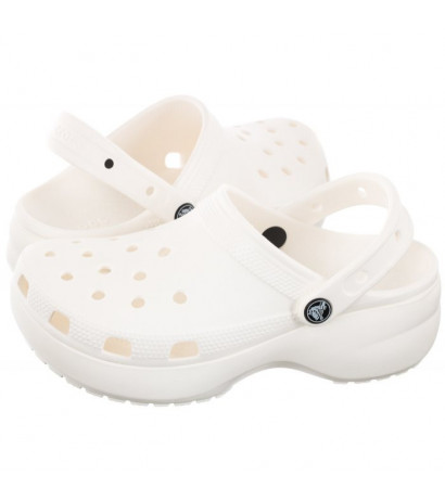 Crocs Classic Platform Clog W White 206750-100 (CR211-c) Moteriški batai/šlepetės