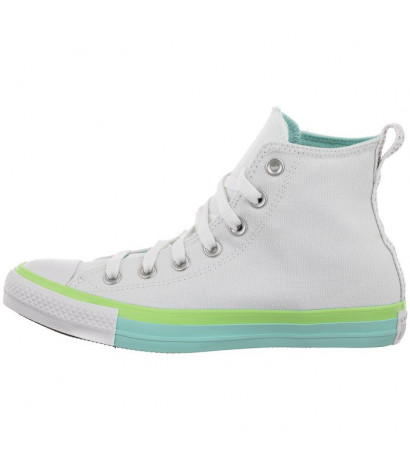 Converse CT All Star Hi White/Light Dew/Lime Rave A00543C (CO568-a) bateliai