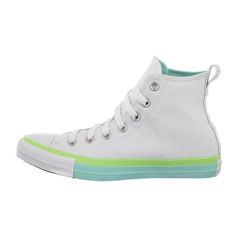 Converse CT All Star Hi White/Light Dew/Lime Rave A00543C (CO568-a) bateliai