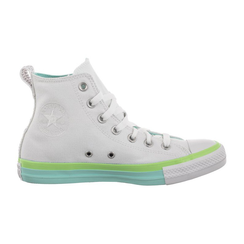 Converse CT All Star Hi White/Light Dew/Lime Rave A00543C (CO568-a) bateliai