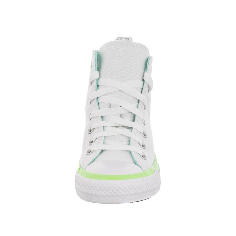 Converse CT All Star Hi White/Light Dew/Lime Rave A00543C (CO568-a) bateliai