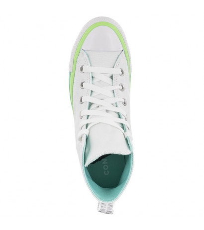 Converse CT All Star Hi White/Light Dew/Lime Rave A00543C (CO568-a) bateliai