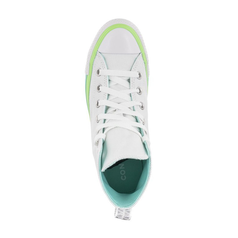 Converse CT All Star Hi White/Light Dew/Lime Rave A00543C (CO568-a) bateliai