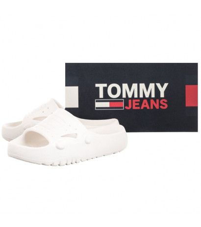 Tommy Hilfiger Archive Pool Slide Ecru EN0EN01942 YBL  (TH484-a) bateliai