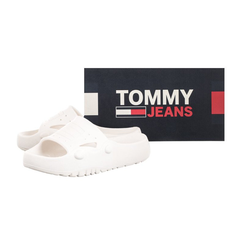 Tommy Hilfiger Archive Pool Slide Ecru EN0EN01942 YBL  (TH484-a) kurpes