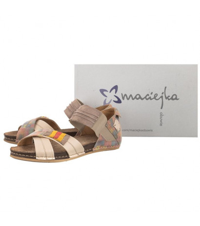 Maciejka Beżowe 03375-10/00-5 (MA351-f) sandals