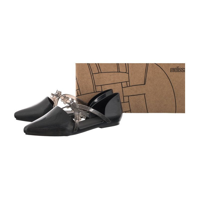 Melissa Pointy Stripe Fly AD 33638/AB955 Black (ML259-a) sandales