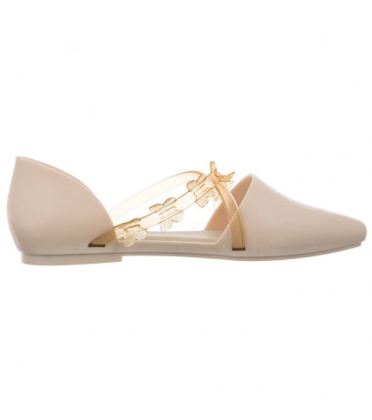 Melissa Pointy Stripe Fly AD 33638/AB974 Beige (ML259-b) sandals