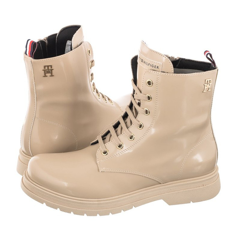 Tommy Hilfiger Lace-Up Bootie Beige T4A5-32411-1453 500 (TH512-b) batai