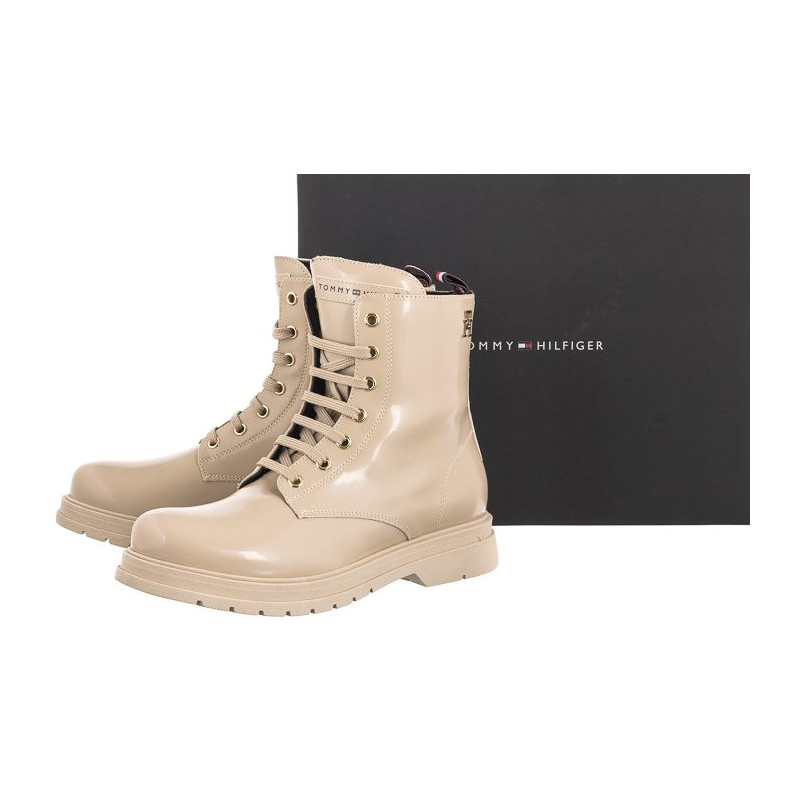 Tommy Hilfiger Lace-Up Bootie Beige T4A5-32411-1453 500 (TH512-b) batai