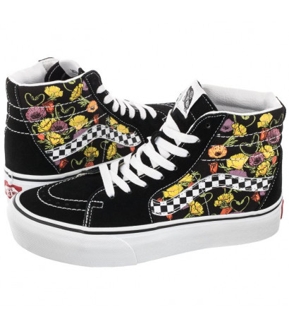 Vans SK8-HI Platform Poppy Checkerboard Black VN0A5KY2BML1 (VA369-a) sports Shoes