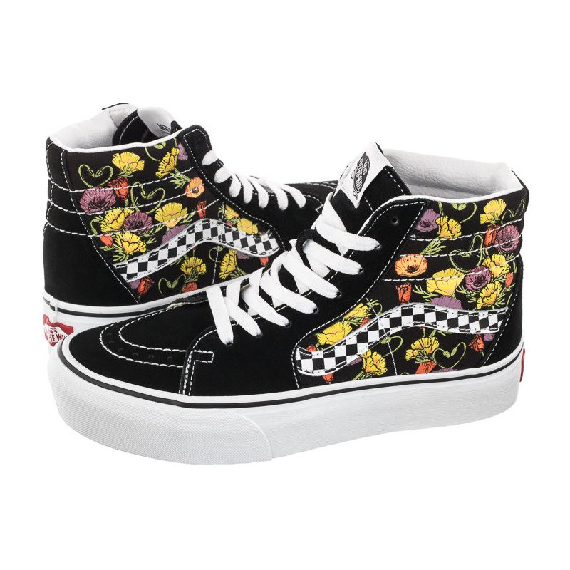 Vans SK8-HI Platform Poppy Checkerboard Black VN0A5KY2BML1 (VA369-a) sportiniai bateliai