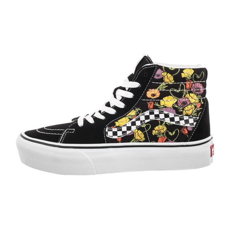 Vans SK8-HI Platform Poppy Checkerboard Black VN0A5KY2BML1 (VA369-a) sporta apavi