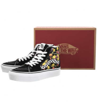 Vans SK8-HI Platform Poppy Checkerboard Black VN0A5KY2BML1 (VA369-a) sporta apavi