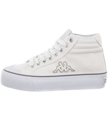 Kappa Boron Mid Pf 243161/1015 White/Silver (KA209-a) bateliai