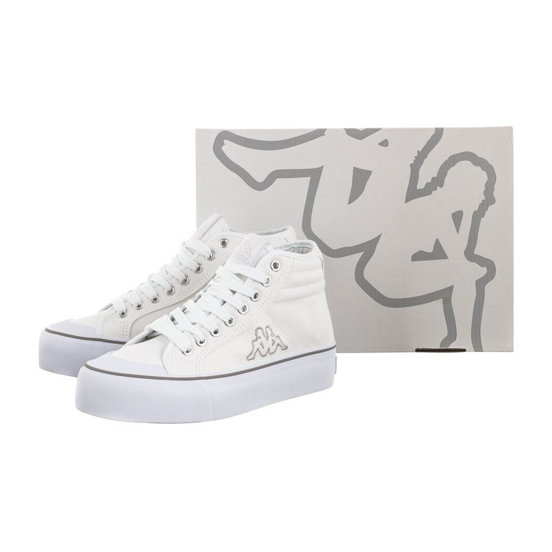 Kappa Boron Mid Pf 243161/1015 White/Silver (KA209-a) bateliai