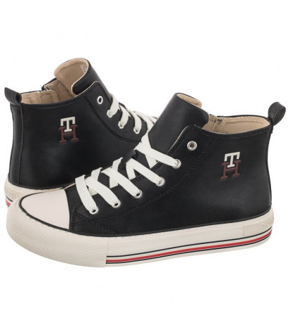 Tommy Hilfiger High Top Lace-Up Sneaker Black T3A9-32288-1355 999 (TH530-a) bateliai