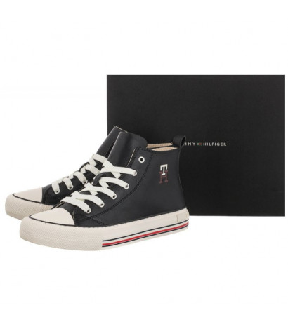 Tommy Hilfiger High Top Lace-Up Sneaker Black T3A9-32288-1355 999 (TH530-a) bateliai