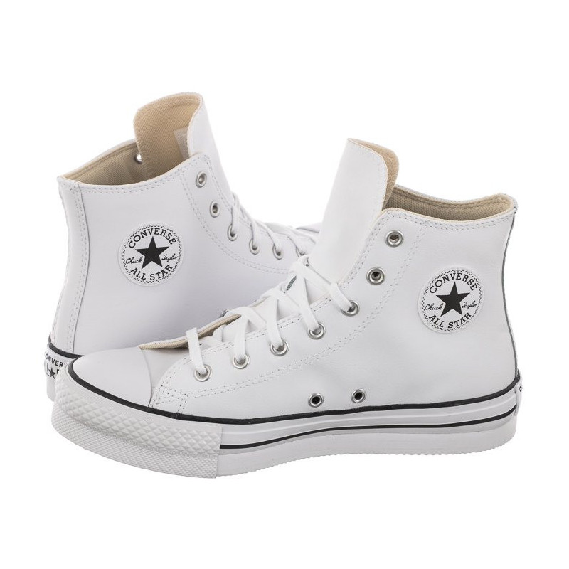 Converse CTAS Eva Lift Hi White/Natural Ivory/Black A02486C (CO573-a) bateliai