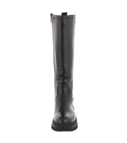 Tamaris Czarne 1-25622-29 003 Black Leather (TM405-a) boots