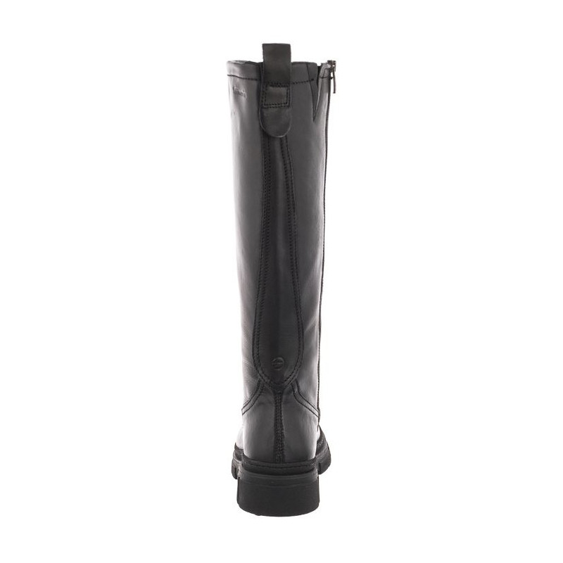 Tamaris Czarne 1-25622-29 003 Black Leather (TM405-a) boots