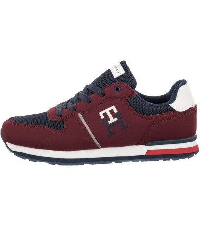 Tommy Hilfiger Low Cut Lace-Up Sneaker Bordeaux/Blue T3B9-32492-1450A240 (TH534-b) spordijalatsid