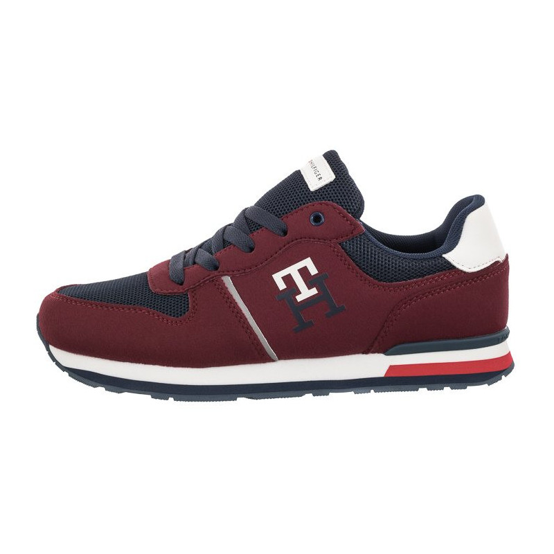 Tommy Hilfiger Low Cut Lace-Up Sneaker Bordeaux/Blue T3B9-32492-1450A240 (TH534-b) spordijalatsid