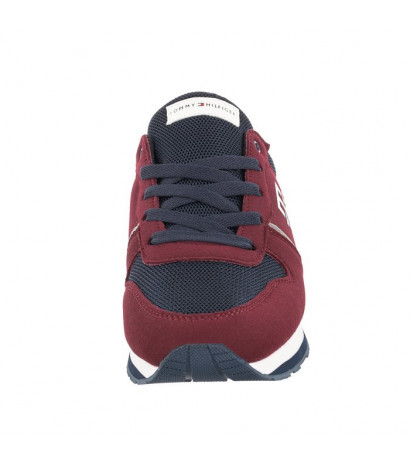 Tommy Hilfiger Low Cut Lace-Up Sneaker Bordeaux/Blue T3B9-32492-1450A240 (TH534-b) sports Shoes