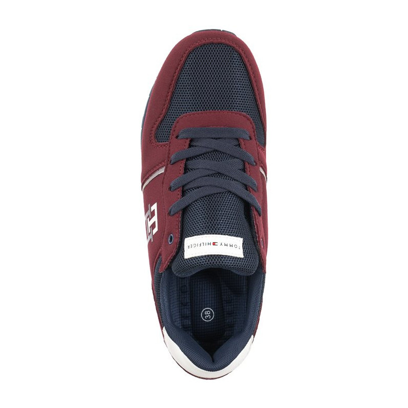 Tommy Hilfiger Low Cut Lace-Up Sneaker Bordeaux/Blue T3B9-32492-1450A240 (TH534-b) sportiniai bateliai