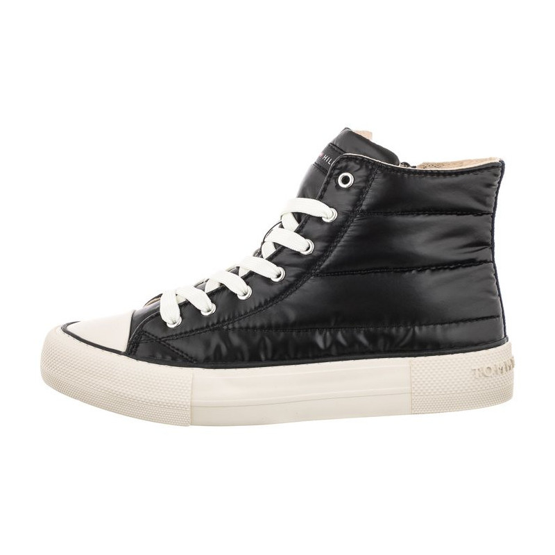 Tommy Hilfiger High Top Lace-Up- Sneaker Black T3A9-32290-1437999 (TH535-a) bateliai