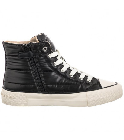 Tommy Hilfiger High Top Lace-Up- Sneaker Black T3A9-32290-1437999 (TH535-a) bateliai