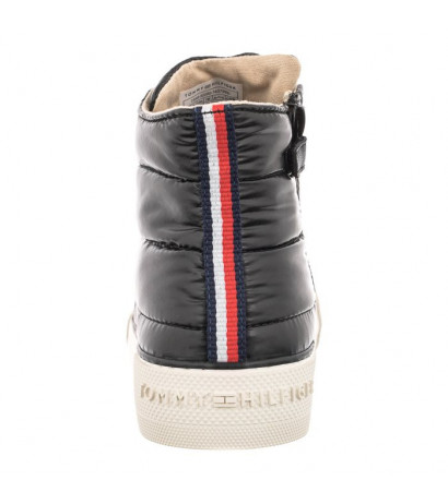 Tommy Hilfiger High Top Lace-Up- Sneaker Black T3A9-32290-1437999 (TH535-a) bateliai