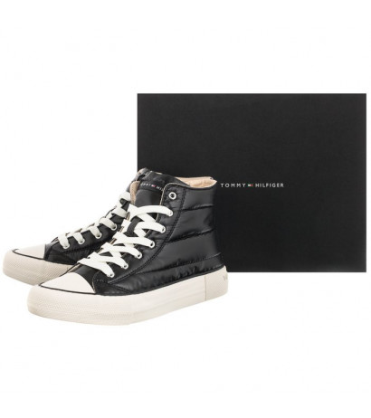 Tommy Hilfiger High Top Lace-Up- Sneaker Black T3A9-32290-1437999 (TH535-a) kingad