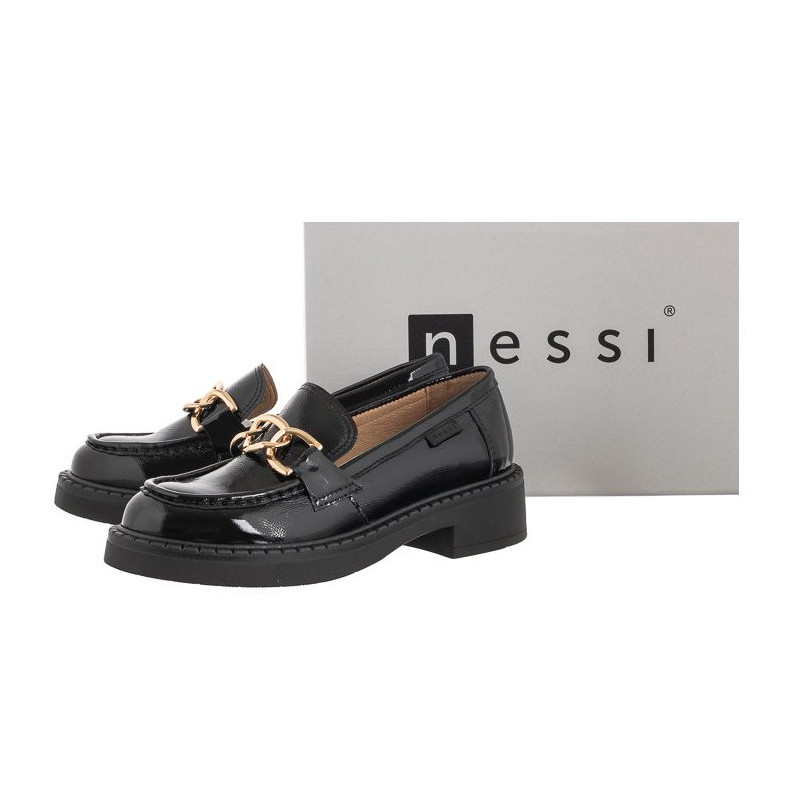 Nessi Czarne Lakierowane 22337 711 (NE293-a) shoes