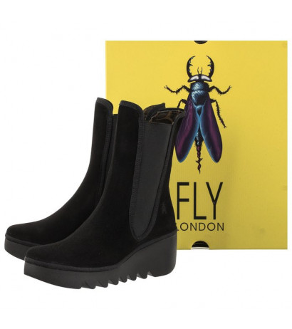 FLY London Byro Oil Suede Black P501395000 (FL373-a) batai