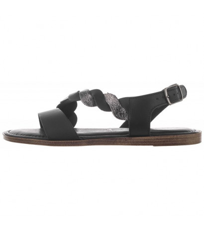 Tamaris Czarne 1-28142-24 094 Black/Pewter (TM252-b) sandal