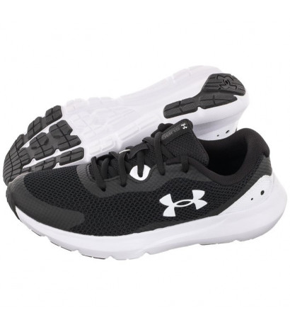 Under Armour Bgs Surge 3 Blk/Wht 3024989-001 (UN18-b) running Shoes