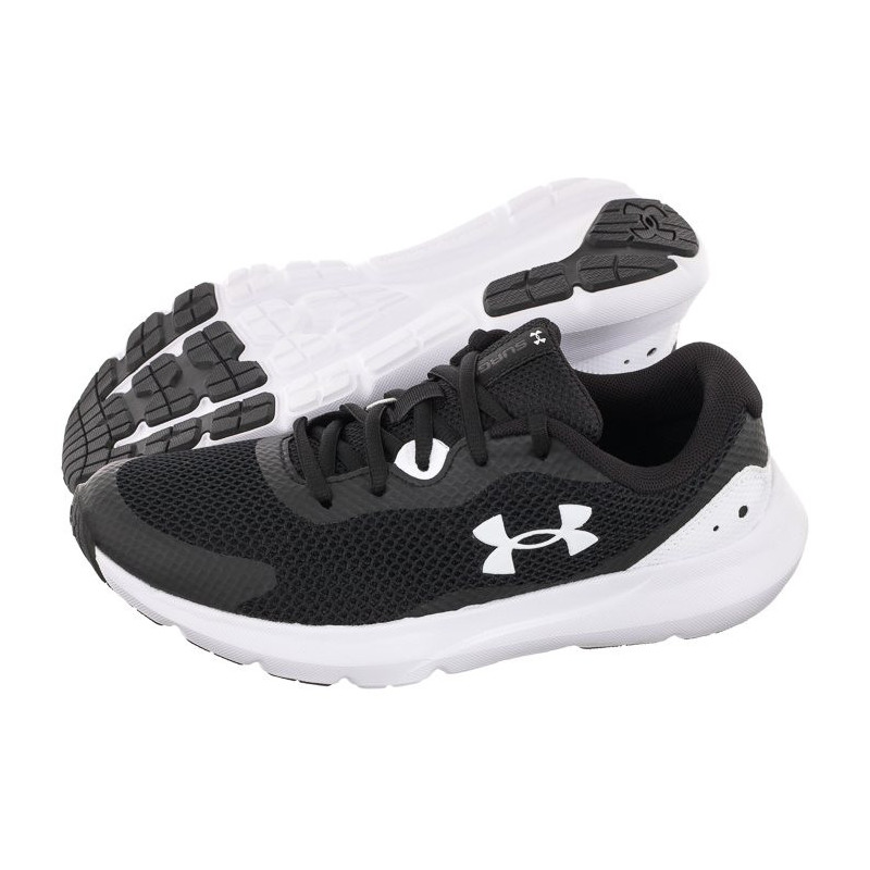 Under Armour Bgs Surge 3 Blk/Wht 3024989-001 (UN18-b) running Shoes