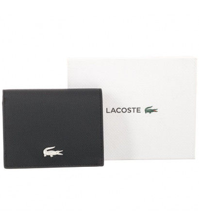 Lacoste Double Purse With Coin Black NF3252AA A91 (LC407-a) rankinė