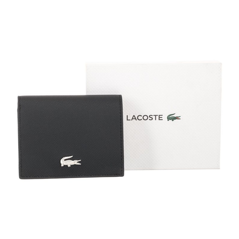 Lacoste Double Purse With Coin Black NF3252AA A91 (LC407-a) rankinė