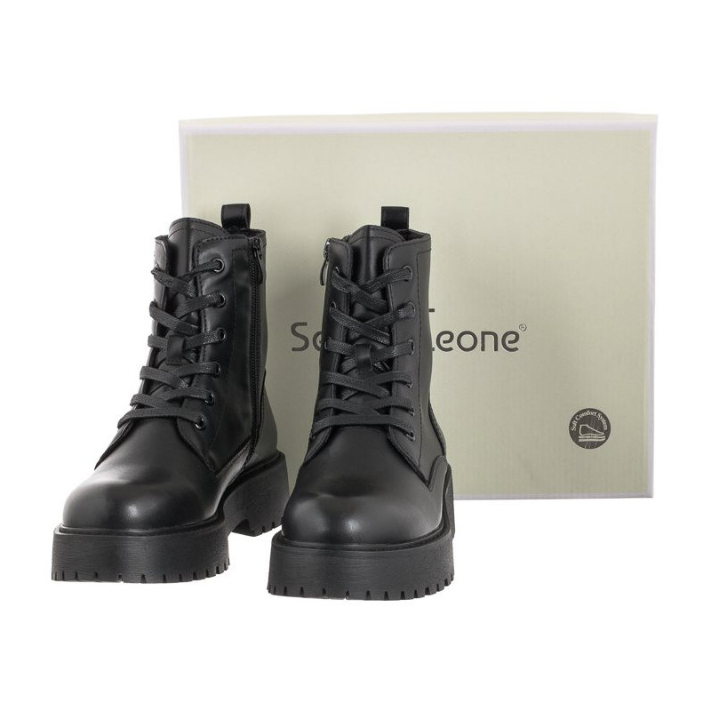 Sergio Leone Czarne TR 759 (SL452-a) shoes