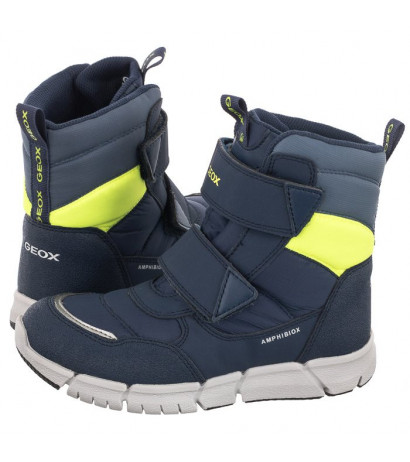 Geox J Flexyper B.B Abx C Navy/Fluo Yellow J169XC 0FU50 C4502 (GE51-a) batai