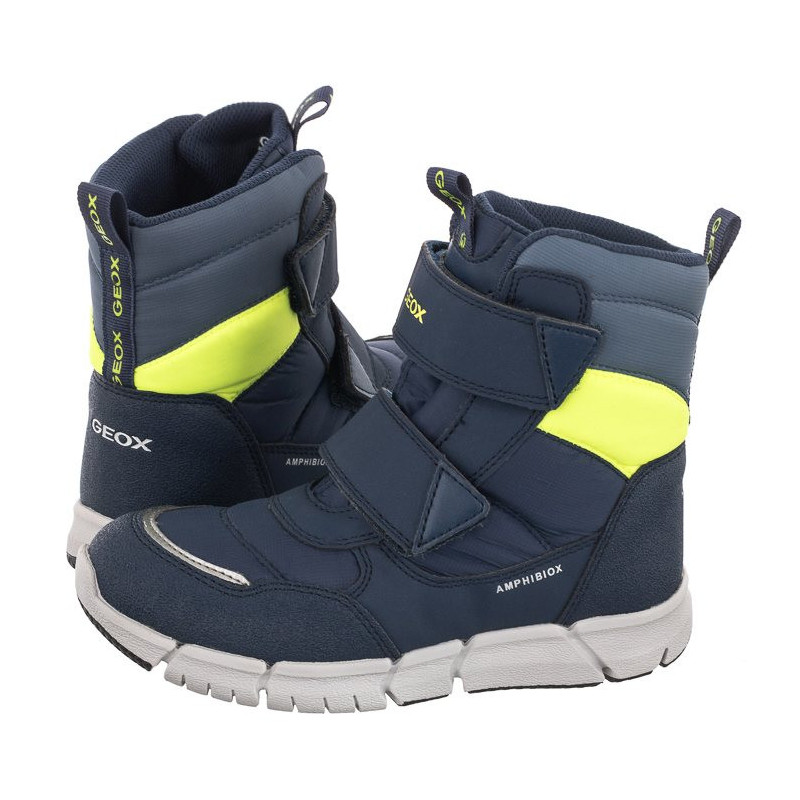 Geox J Flexyper B.B Abx C Navy/Fluo Yellow J169XC 0FU50 C4502 (GE51-a) batai