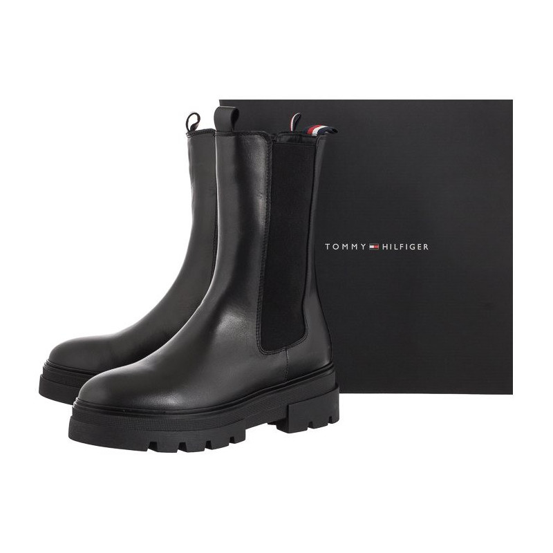 Tommy Hilfiger Monochromatic Chelsea Boot FW0FW06730 Black (TH537-a) kurpes