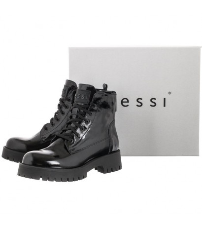 Nessi Czarne Lakierowane 22345 711 (NE296-a) shoes