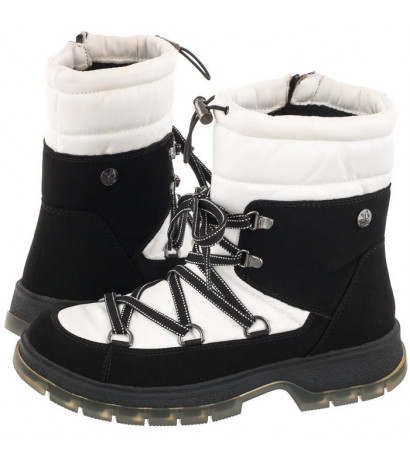 Caprice Czarne/Białe 9-26230-29 061 Black/White (CP340-b) boots